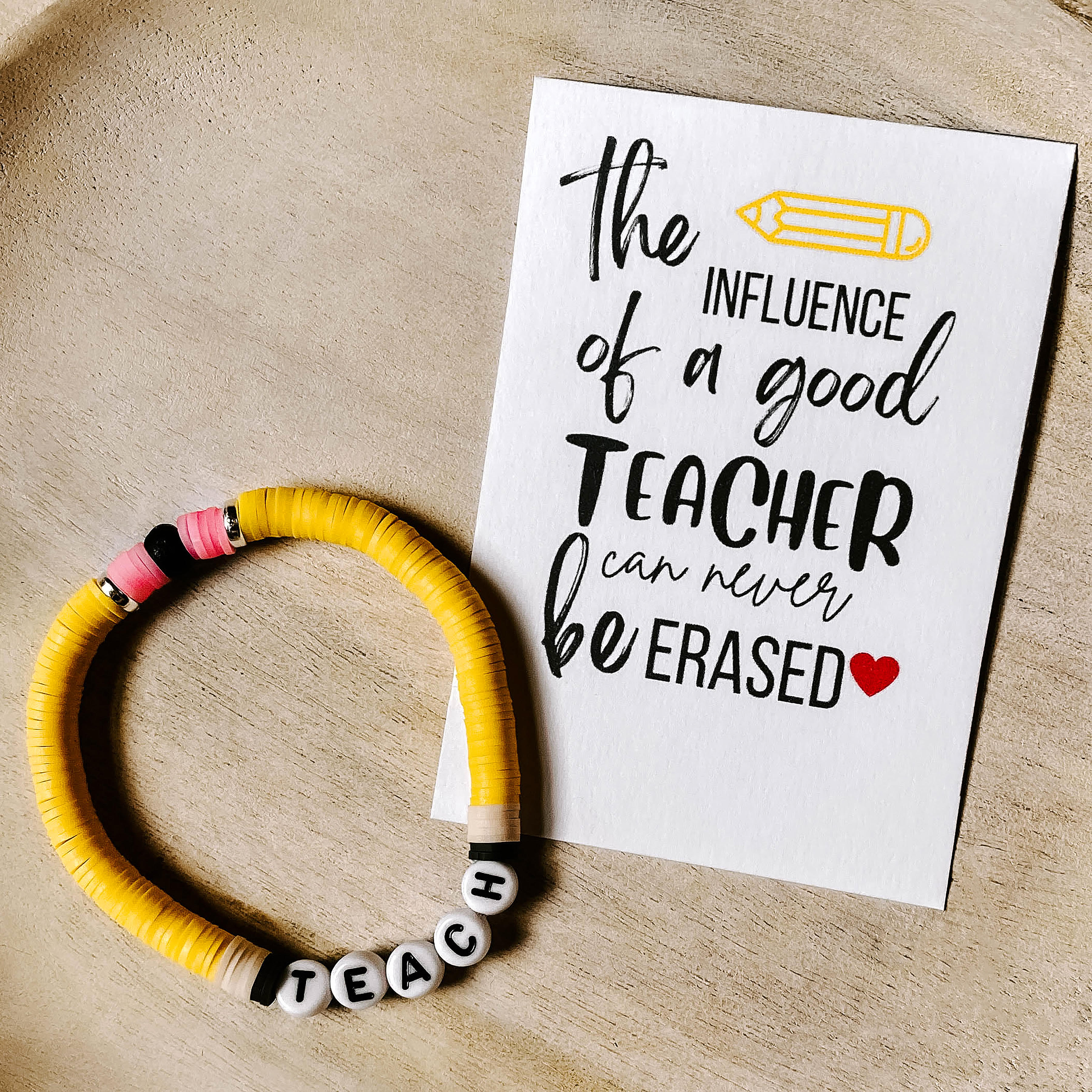 Easy DIY Teacher Bracelet Set - Happiness is Homemade